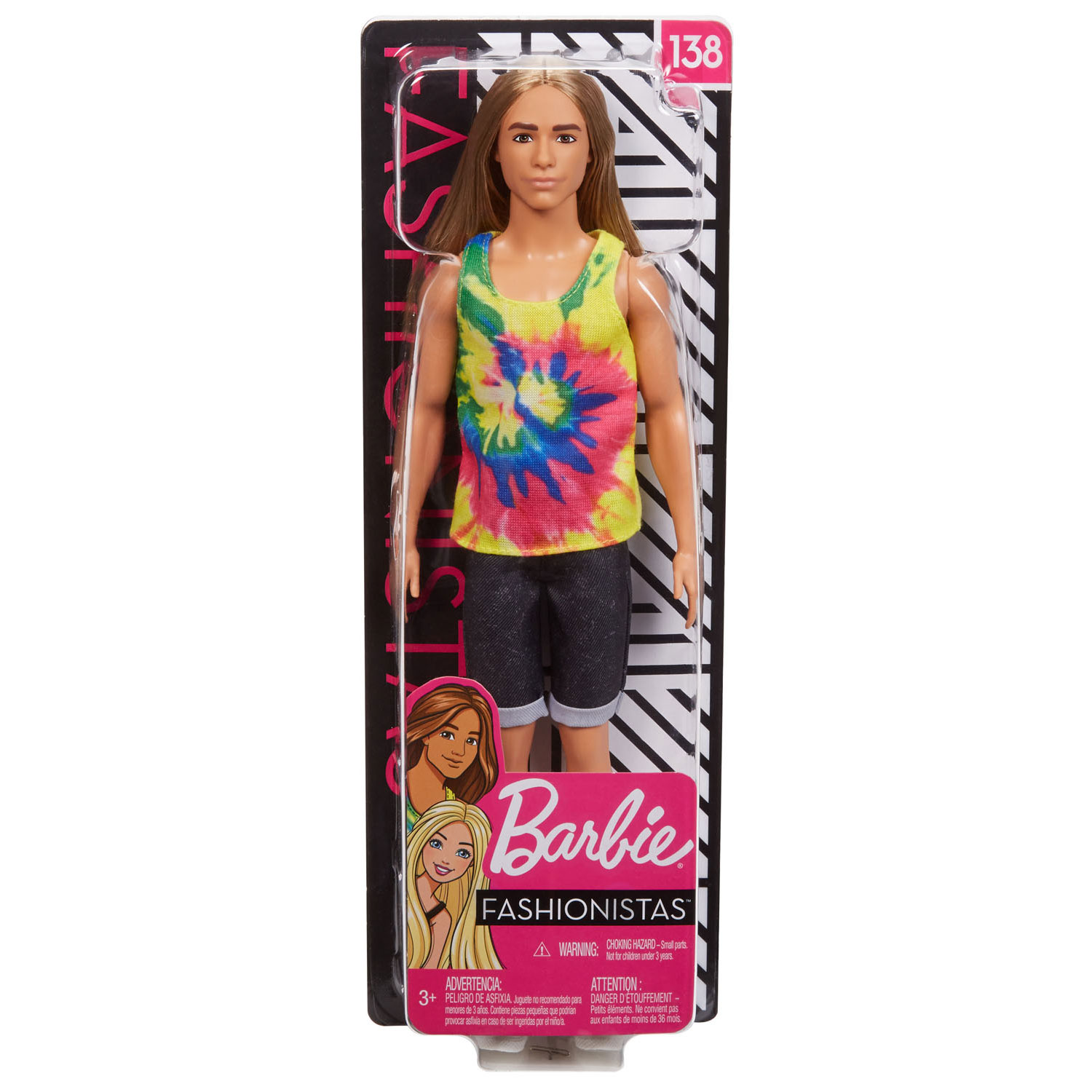 Barbie Ken Fashionistas Pop in Tie-and-dyeshirt | Thimble Toys