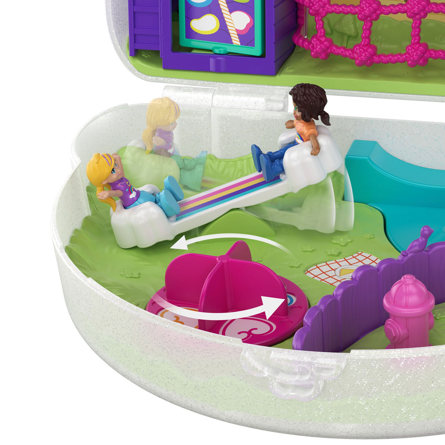 Polly Pocket Shani Saia Verde - Bumerang Brinquedos