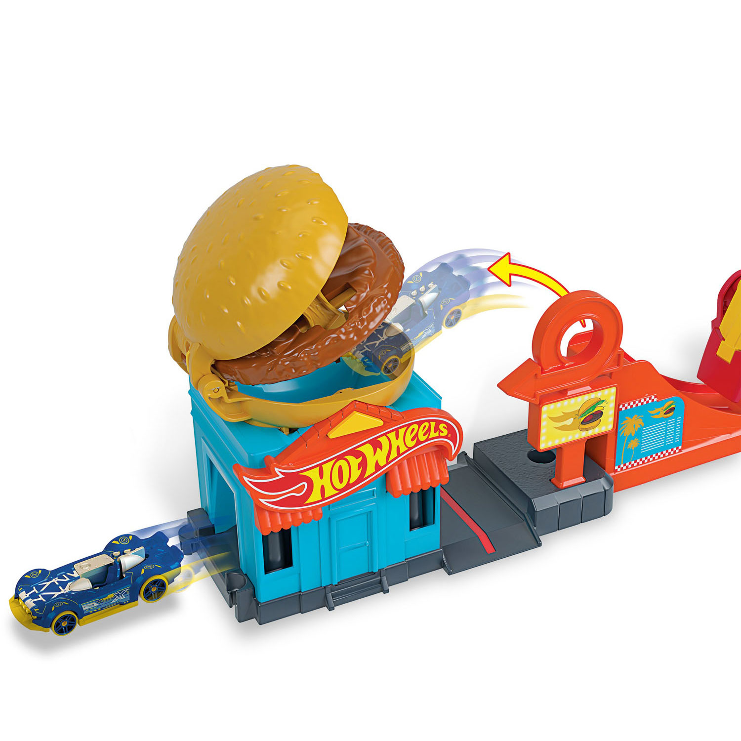 Pista Hot Wheels City Drive-thru De Hambúrguer Mattel