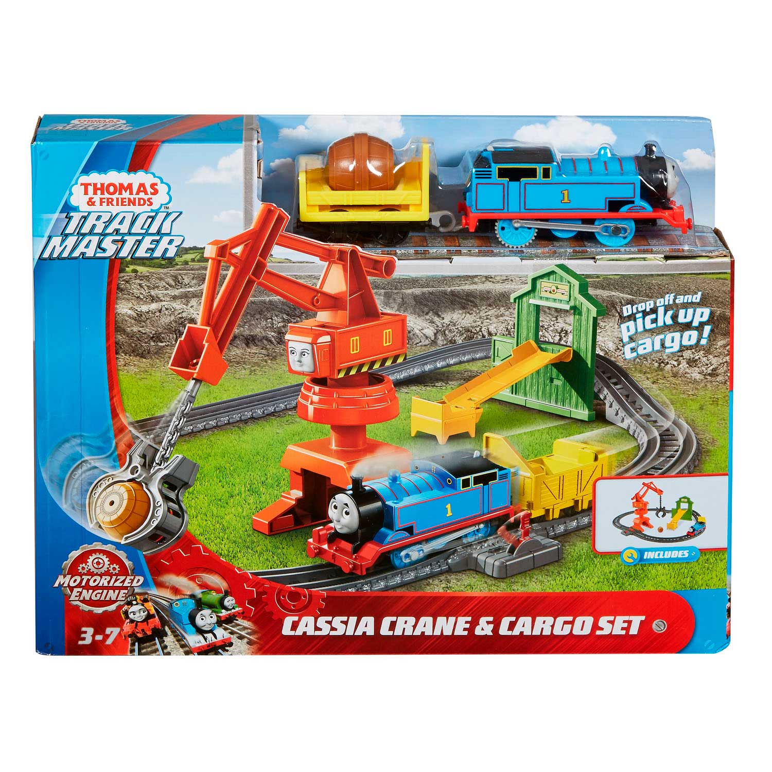 Elektrisch fragment Wiskunde Thomas &amp; Friends Trackmaster - Cassia Crane Train Set | Thimble Toys