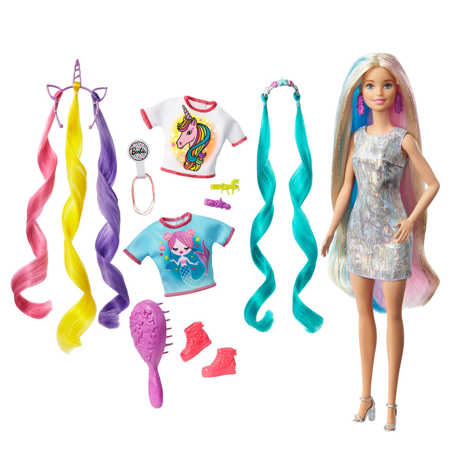 hart St lager Barbie Pop Fantasiehaar | Thimble Toys
