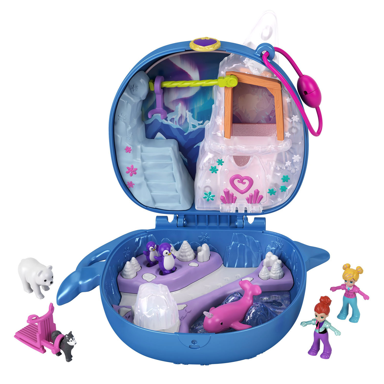 Polly Pocket sand Fun Surprises with doll Mattel