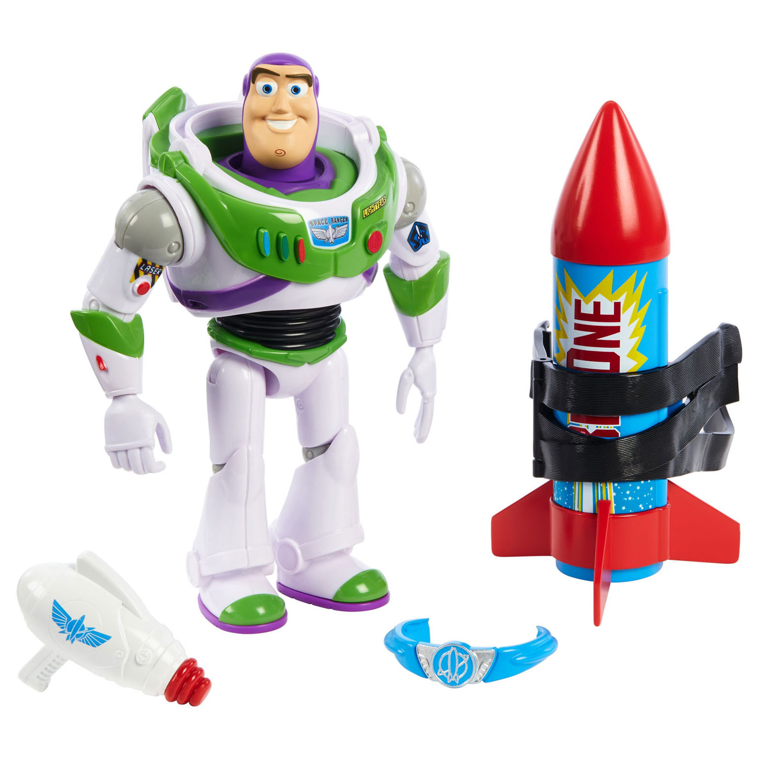 mannelijk Strak Executie Disney and Pixar Toy Story Buzz Lightyear with Rocket | Thimble Toys
