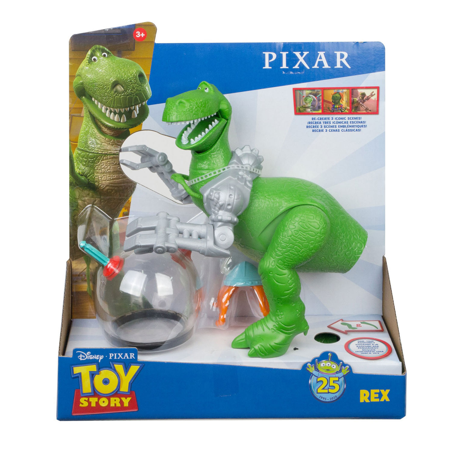 Disney and Pixar Toy Story Rex with Helmet | Thimble Toys