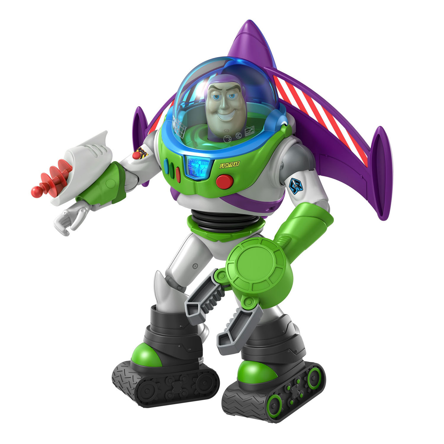 bibliotheek langs Geavanceerde Toy Story 4 - Buzz Lightyear Actiefiguur, 18cm | Thimble Toys