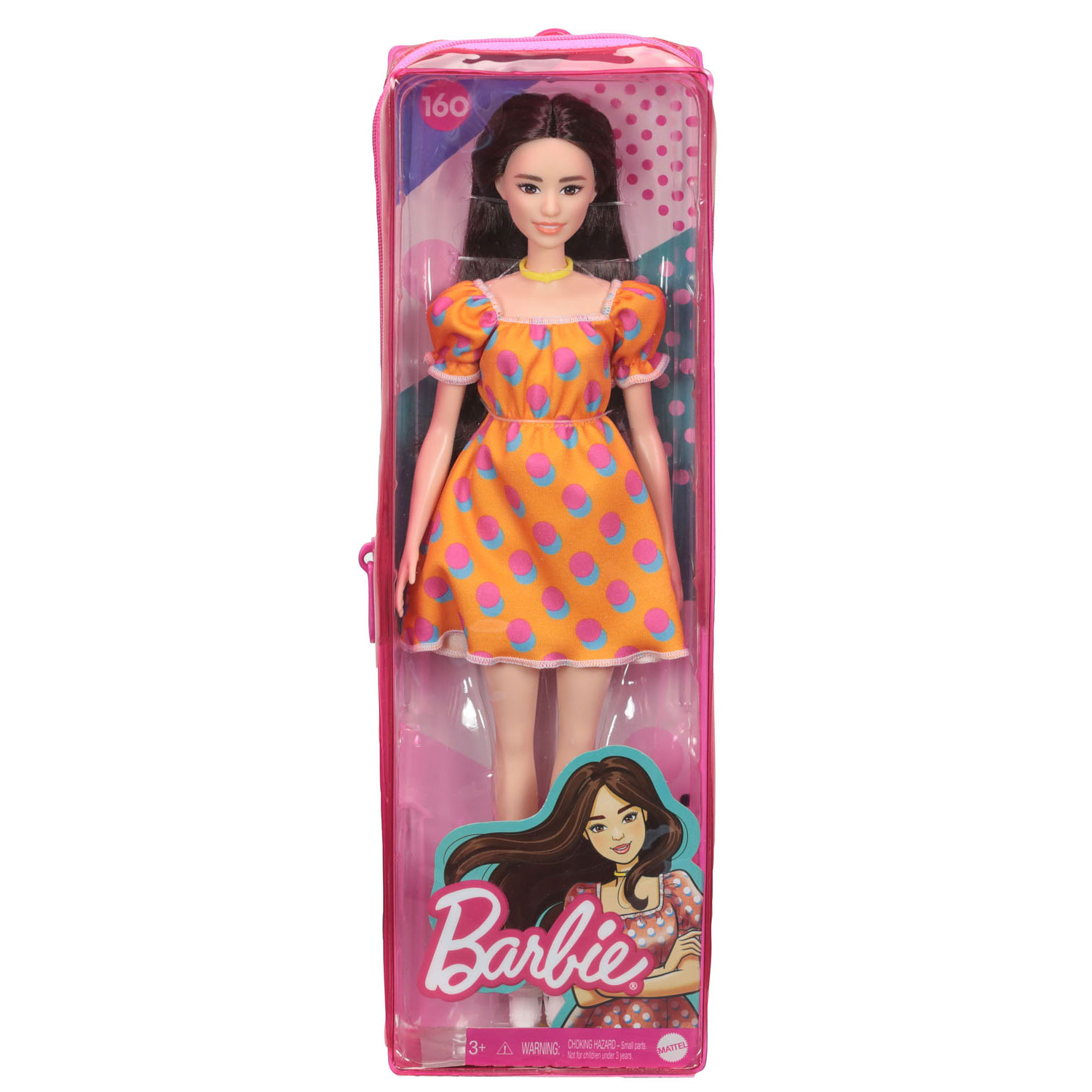 Barbie Fashionista Doll - Polka Dots Off Shoulder Dress | Thimble Toys