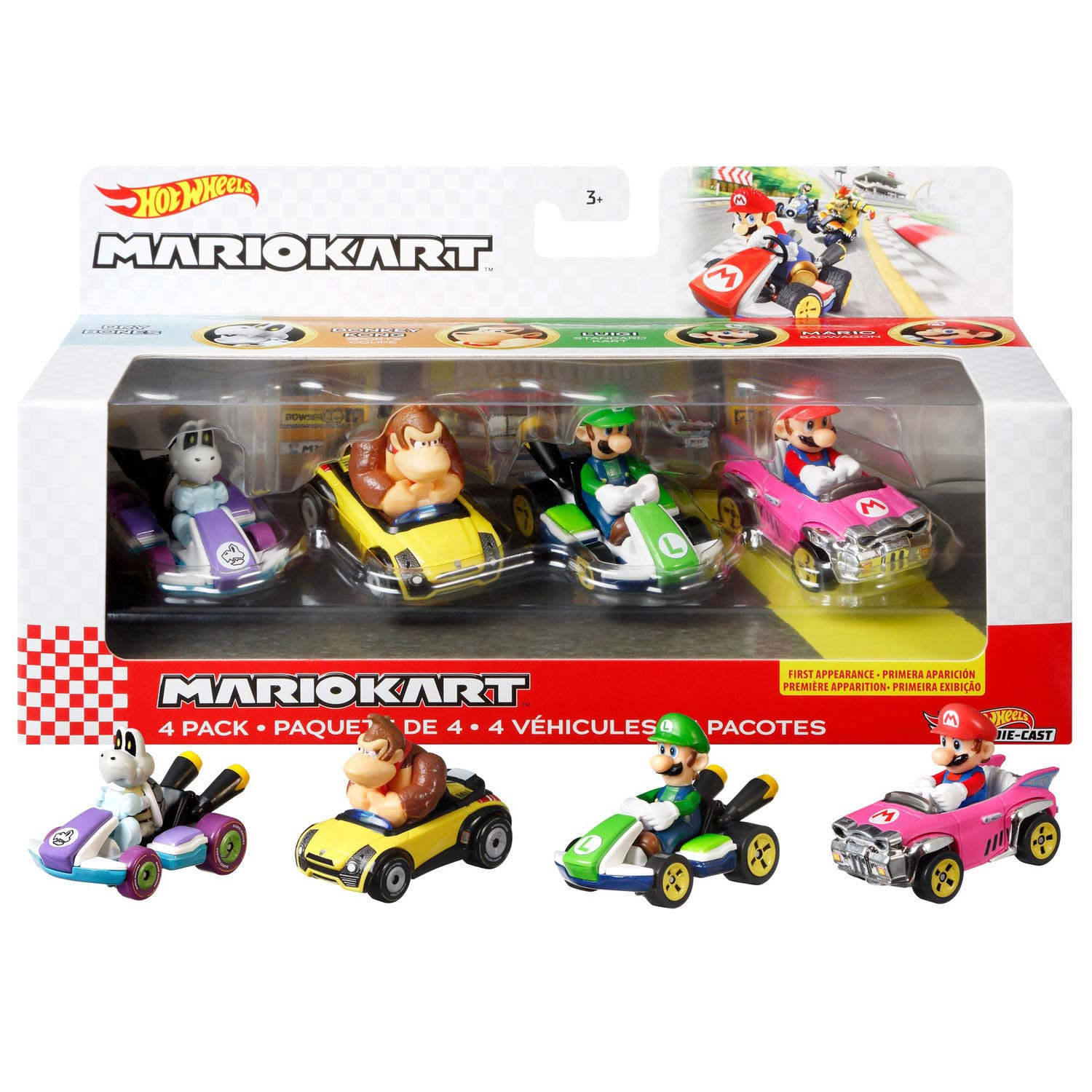 Hot Wheels Mario Kart Die-cast Car - Set 1 | Thimble Toys