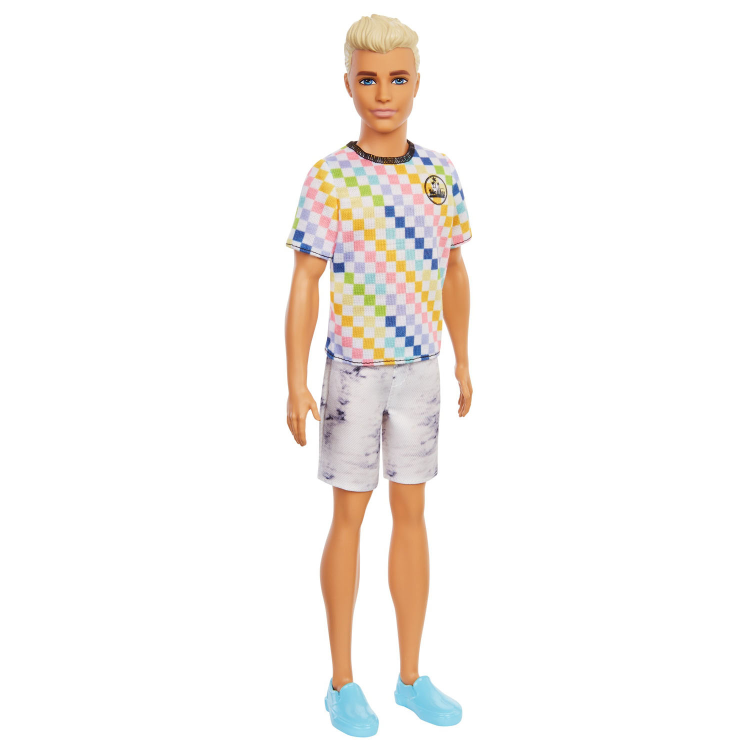 Kwijtschelding badge Wirwar Barbie Ken Fashionista Doll - checkered shirt & shorts | Thimble Toys