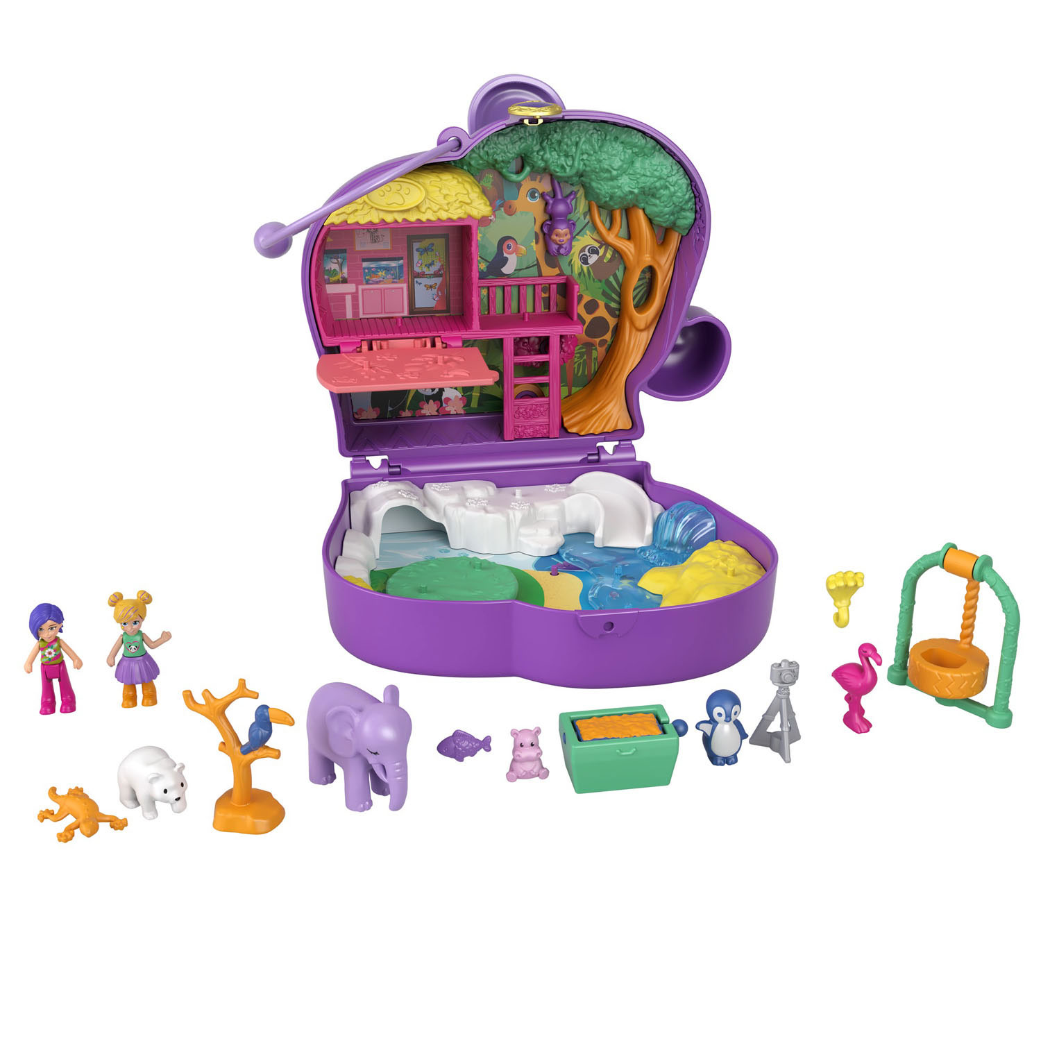 Polly Pocket Elephant Adventure Compact | Thimble Toys