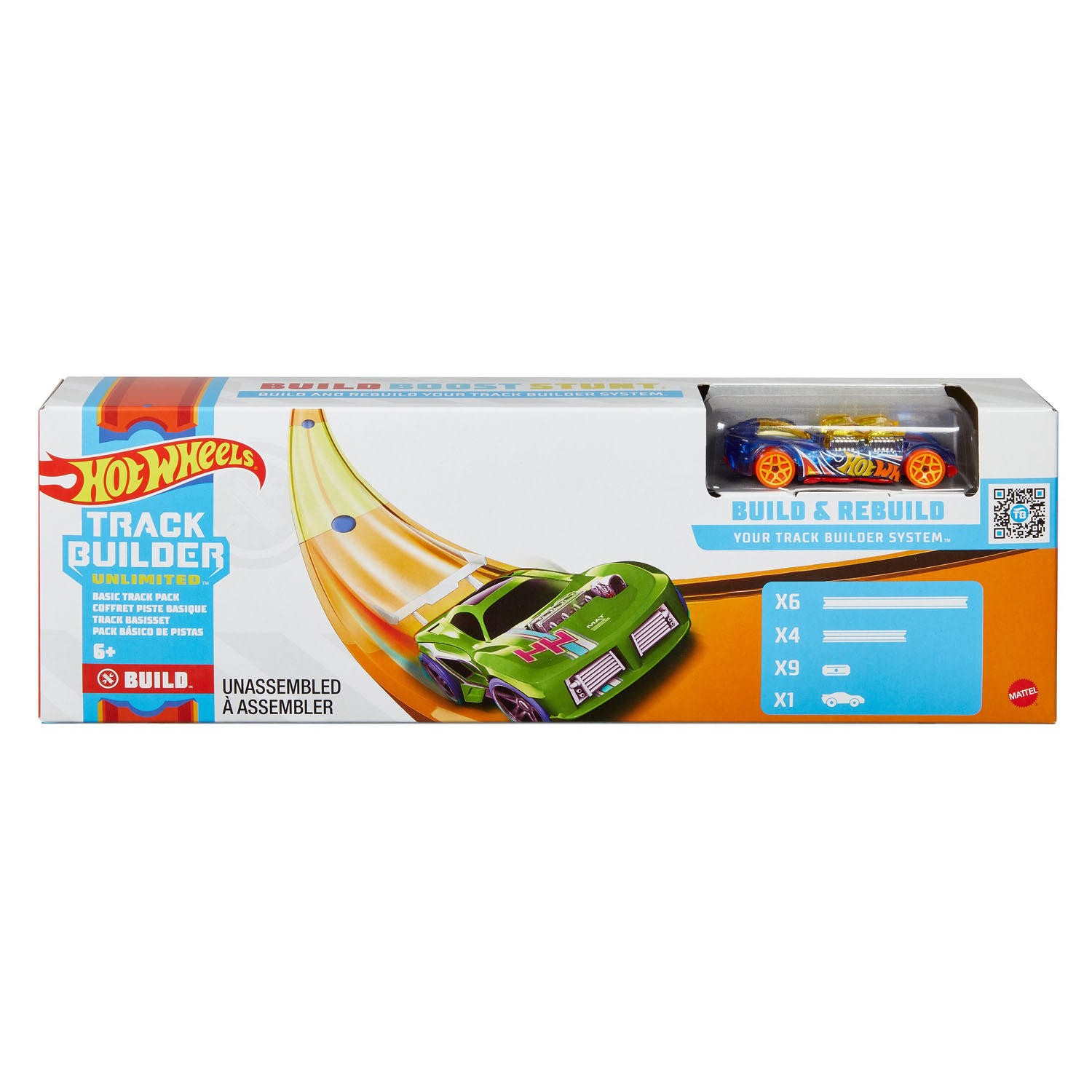 Mattel - Hot Wheels Track Builder Unlimited Gerade Rennbahn 4,5 m