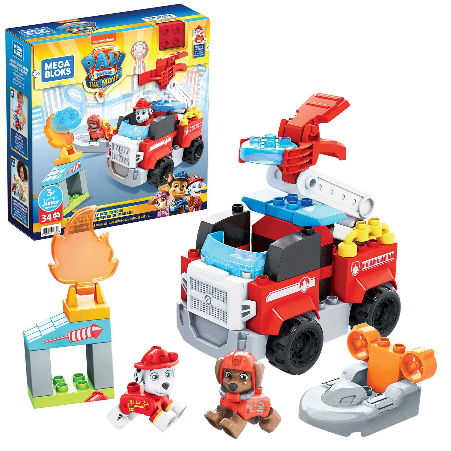 Fisher Price Mega Bloks PAW Patrol Marshall Set | Thimble Toys
