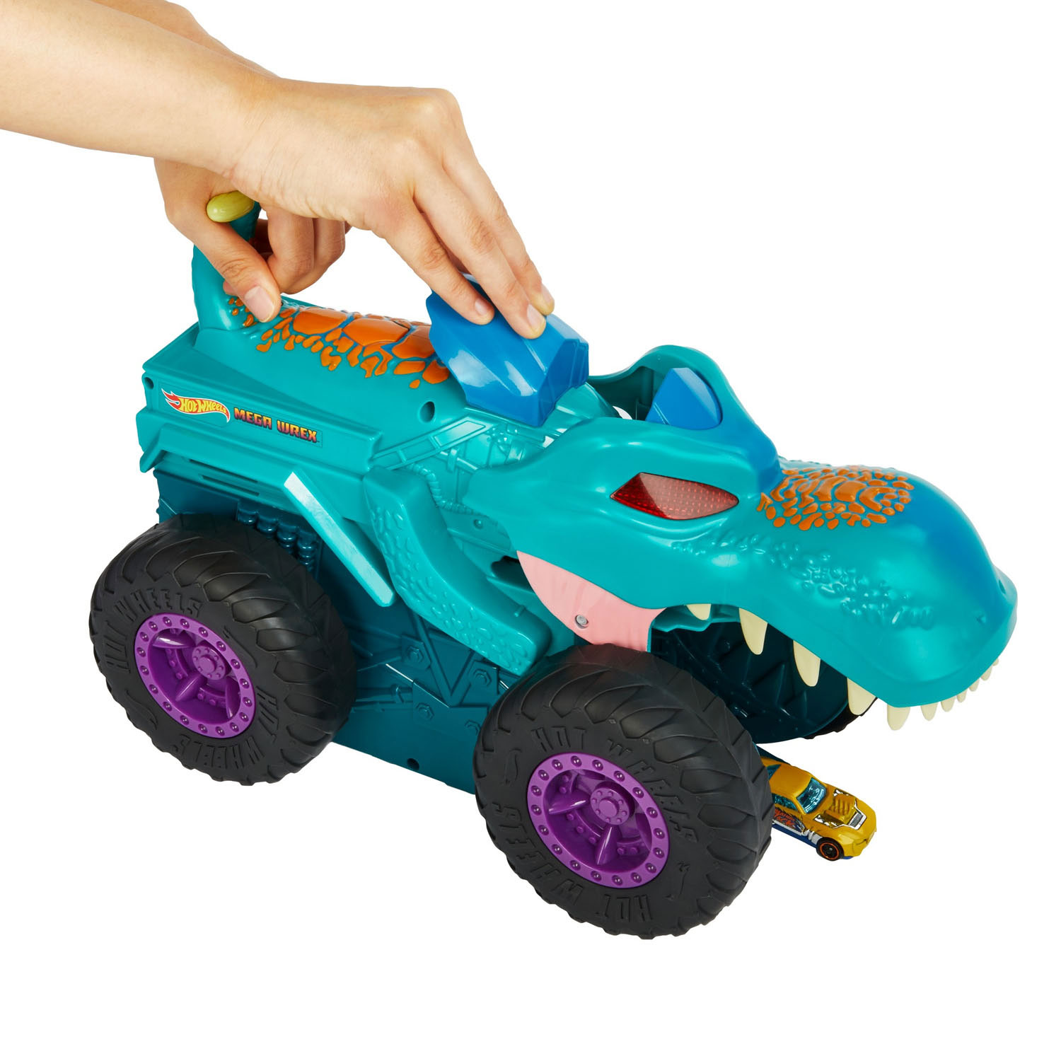 Hot Wheels Monster Trucks Car Chompin' Mega Wrex Vehicle, for Ages 3 Years  & Up 