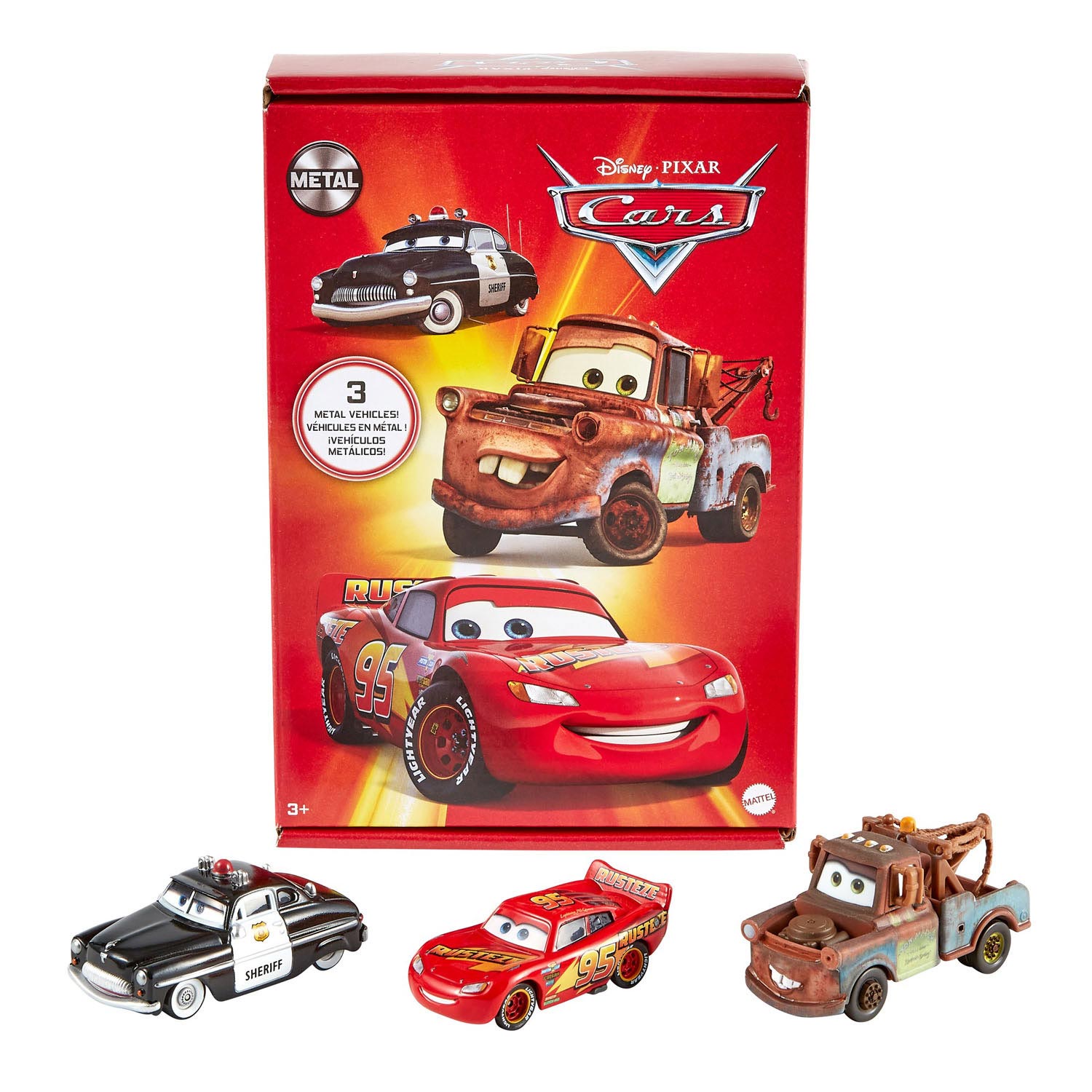 Disney Pixar Cars DieCast Vehicle 3Pack Thimble Toys