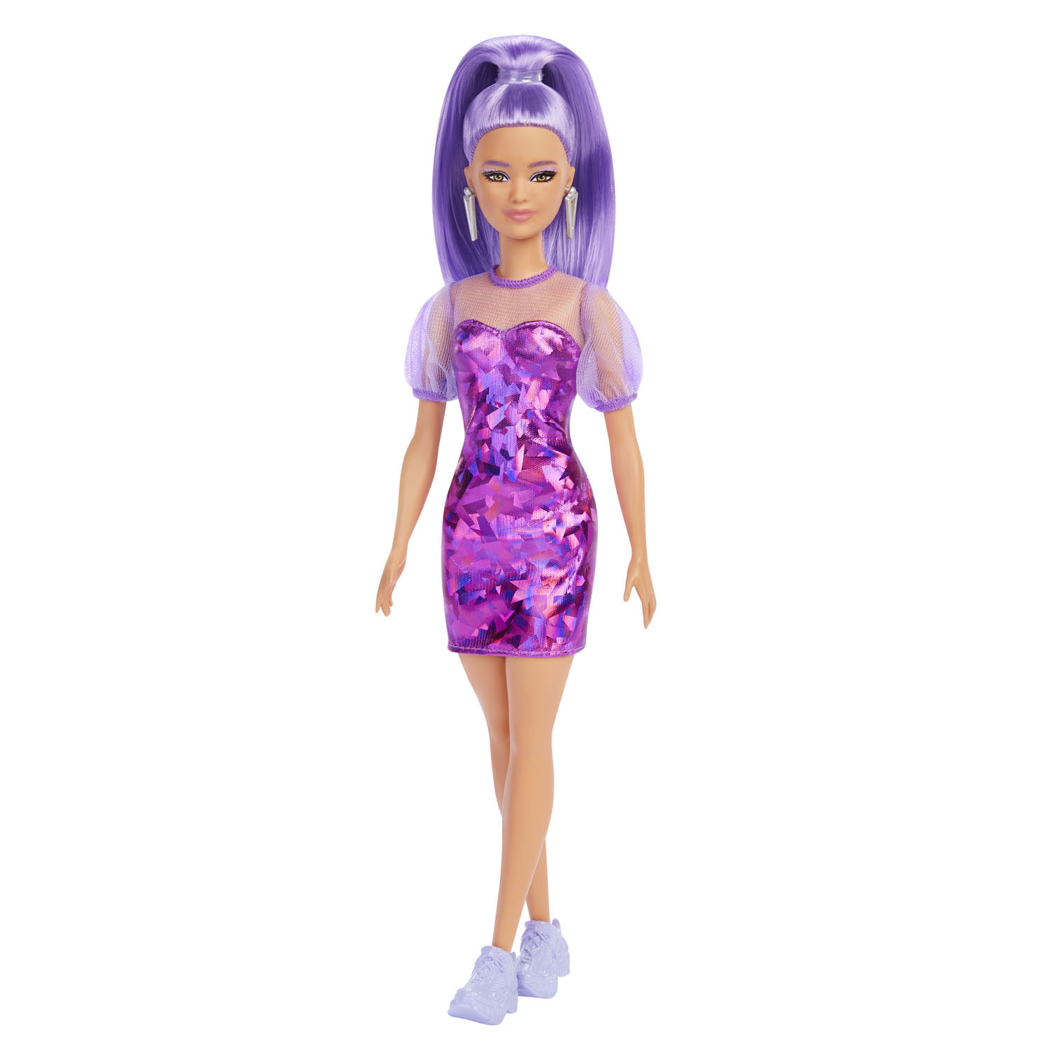 Barbie Fashionista Doll - Purple Dress Toys