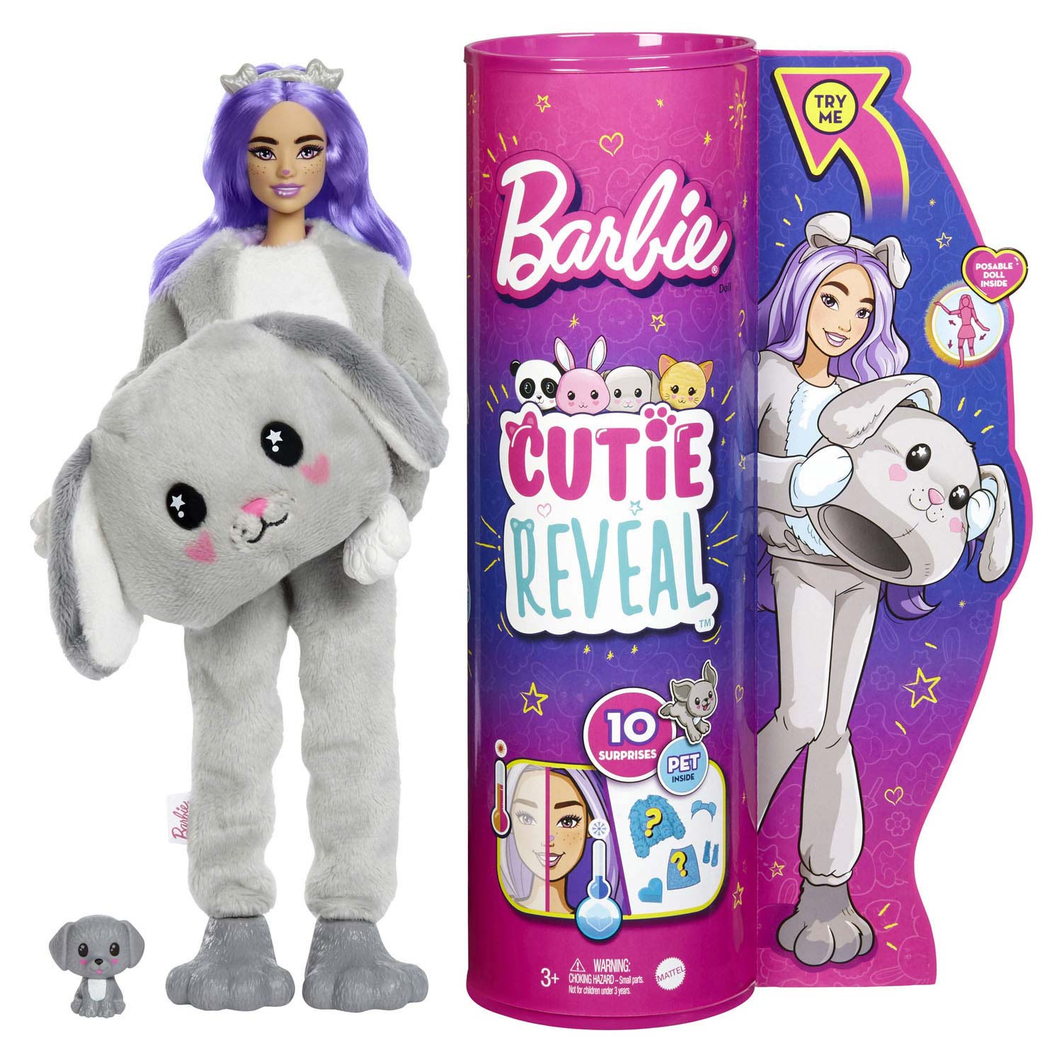 Barbie Cutie Reveal Doll 3 - Puppy | Thimble Toys