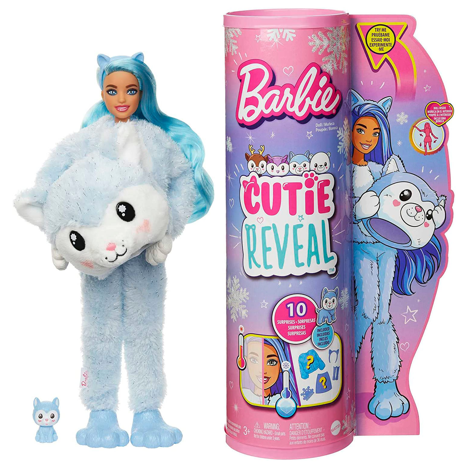 Barbie Cutie Reveal Winter Sparkle Series - Husky | Thimble Toys