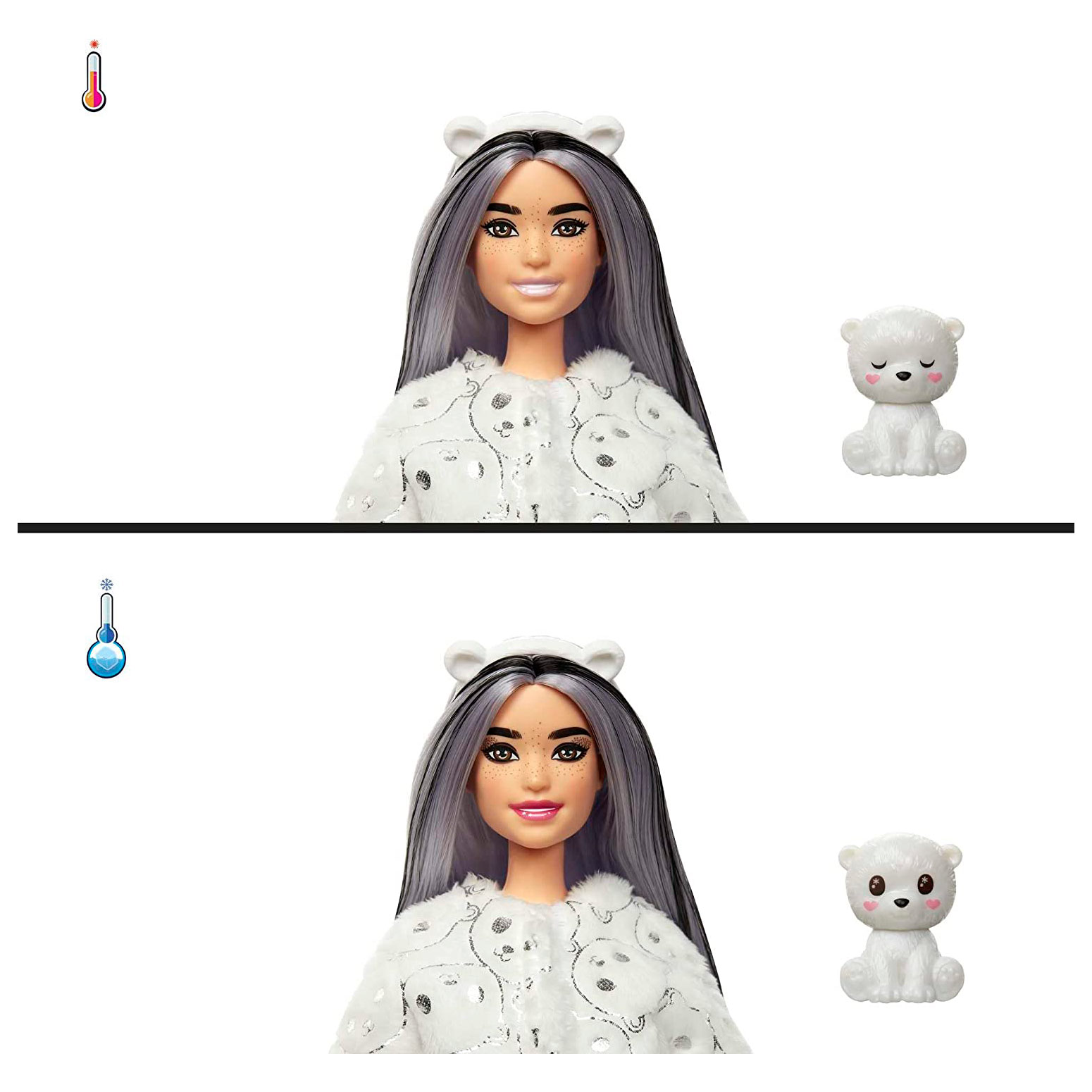 doel entiteit Inzichtelijk Barbie Cutie Reveal Doll Winter Sparkle Series - Polar Bear | Thimble Toys