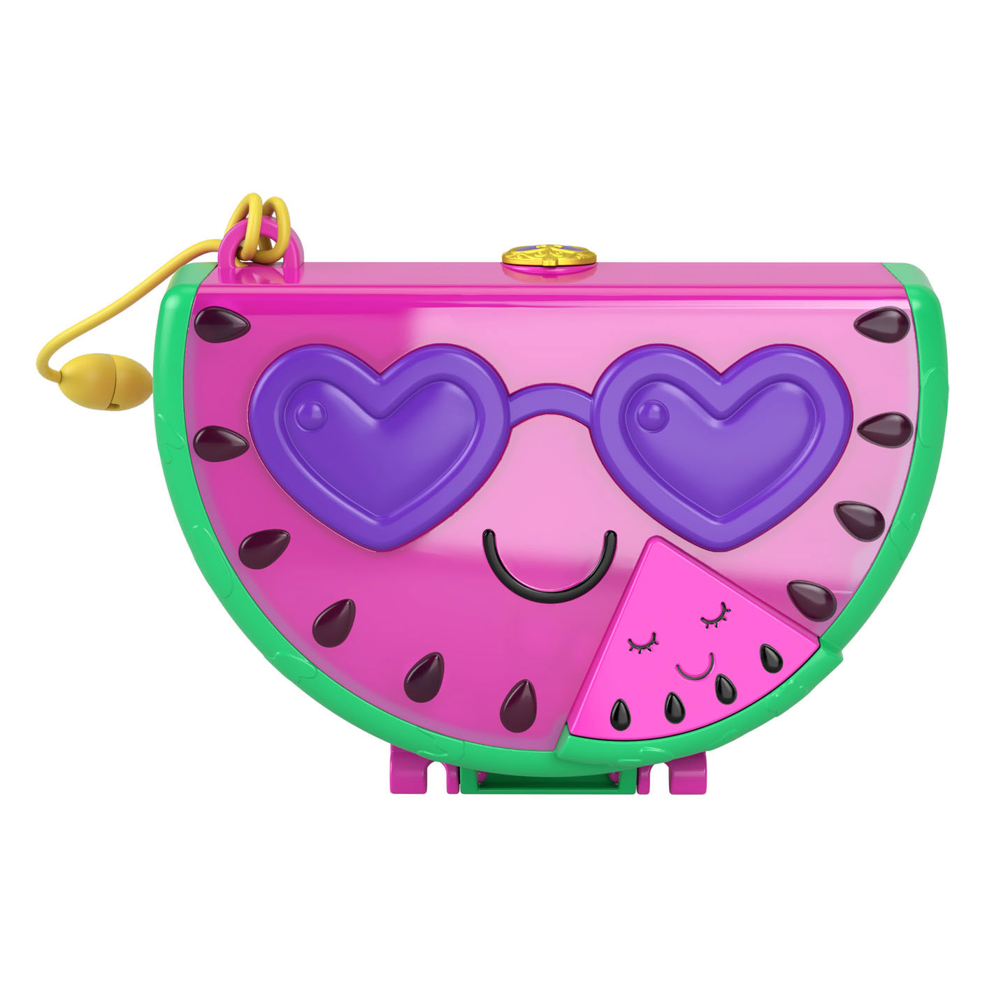 Polly Pocket Watermelon Pool Party Compact Thimble Toys