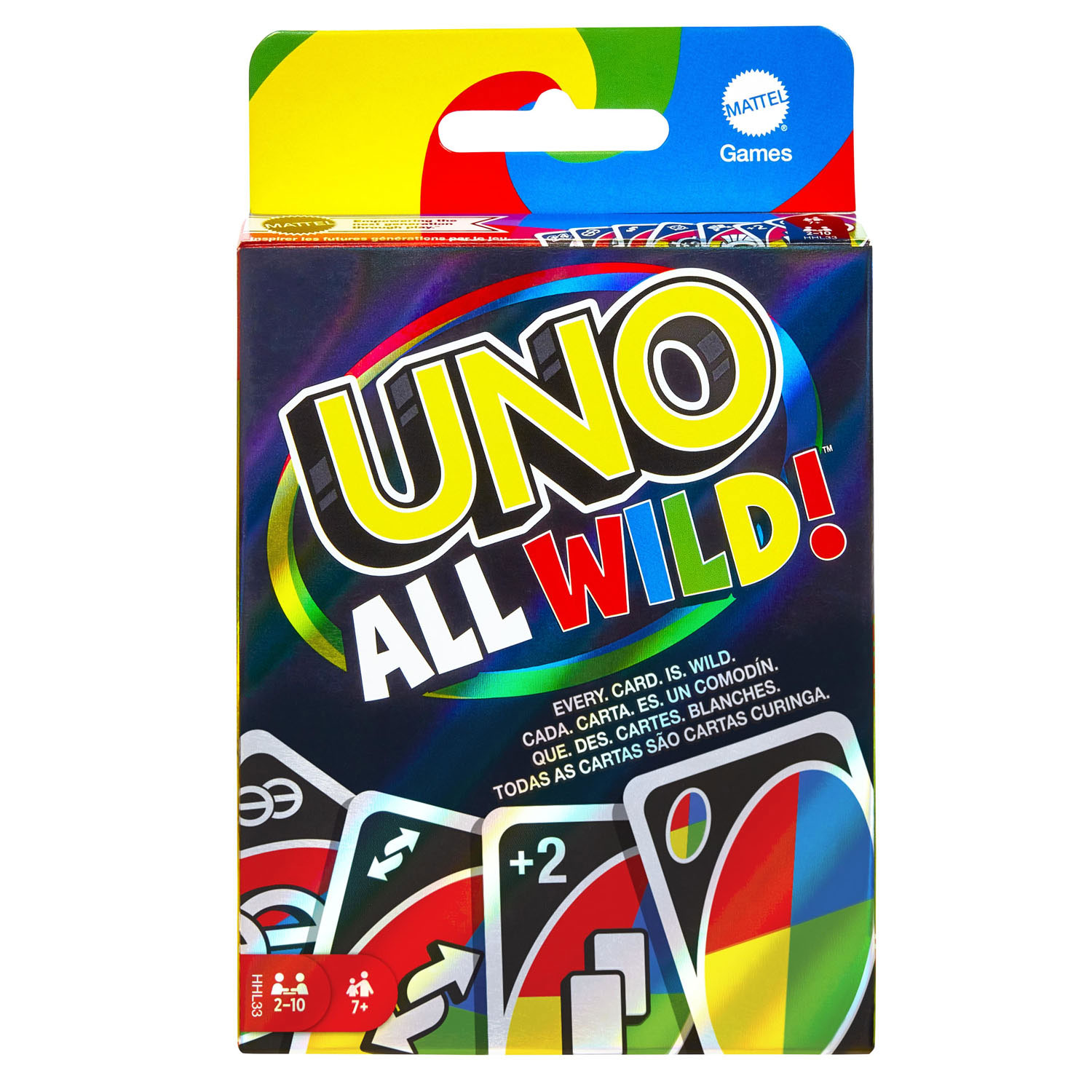 UNO Mattel - Un, jeu de cartes W2087, 42003 - Version Anglaise