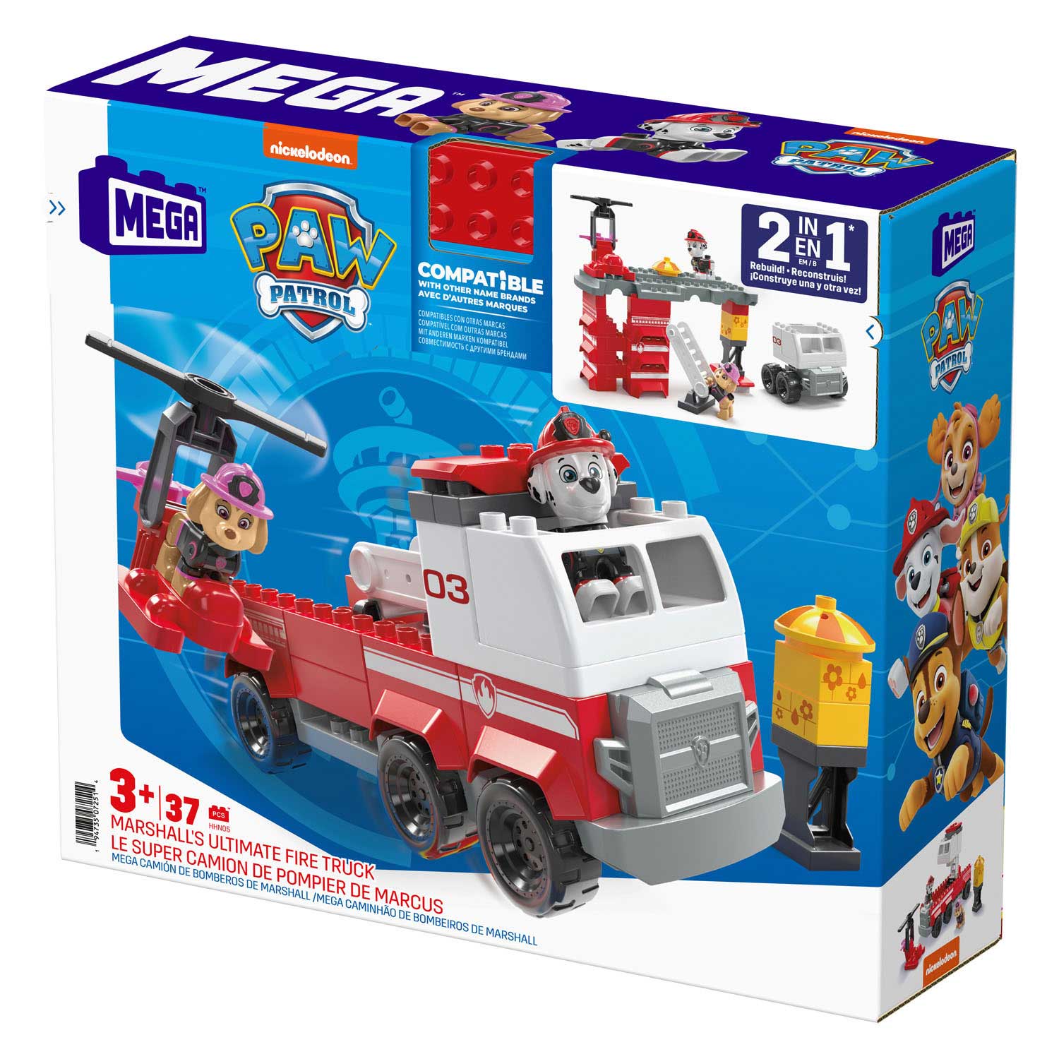 How to Build Lego Paw Patrol Marshall Fire Truck Vehicle 