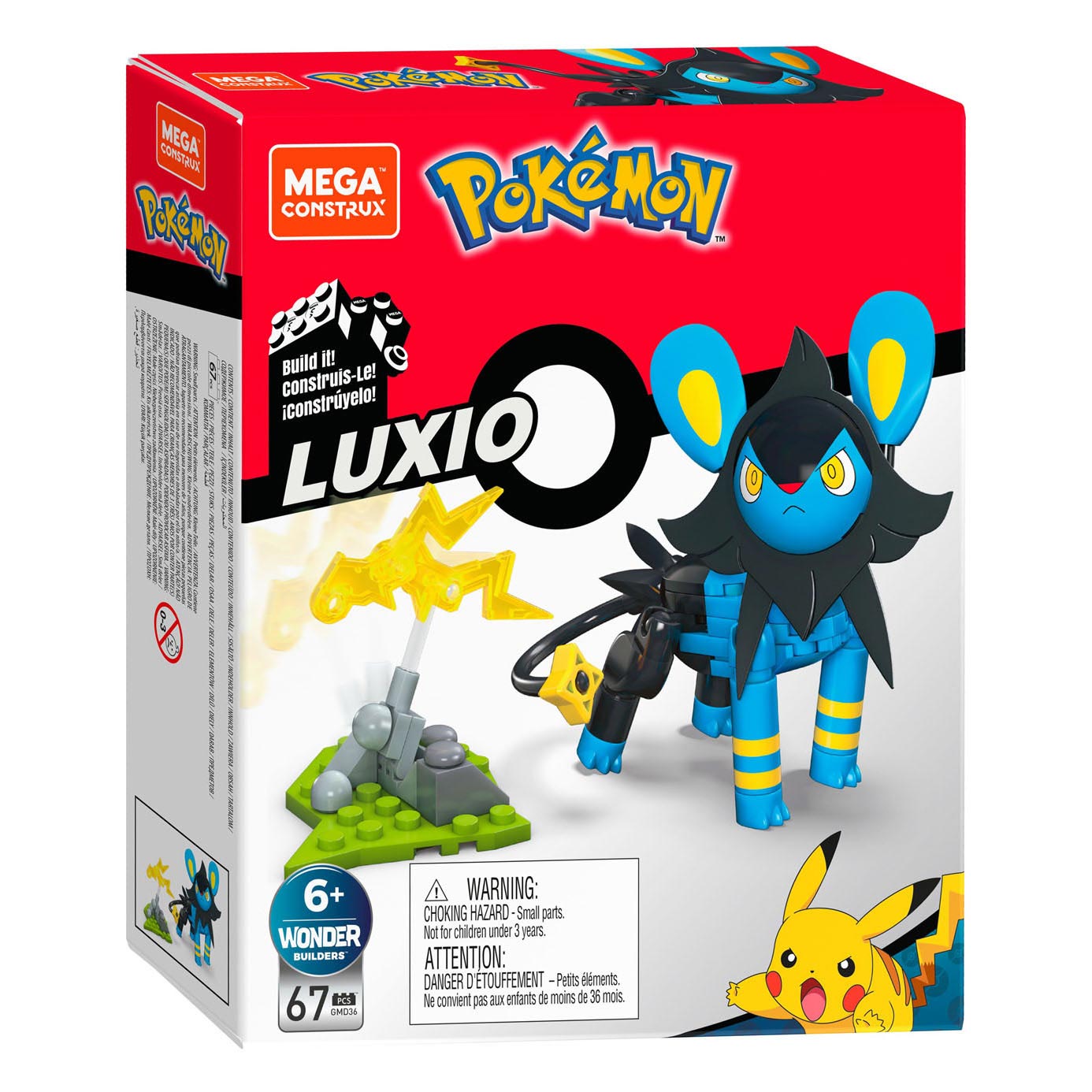 Mega Construx Pokemon Eevee Construction Set with character figures,  Building Toys for Kids (24 Pieces) 