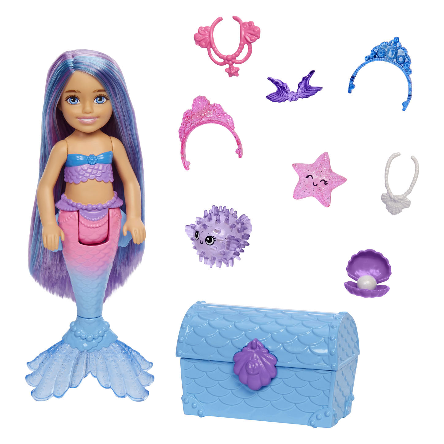 Bang om te sterven toevoegen aan kassa Barbie Mermaid Power Doll Chelsea Mermaid | Thimble Toys