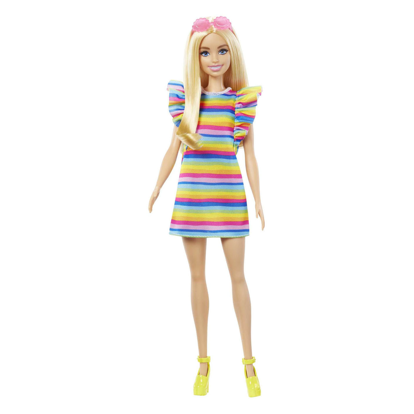 Barbie Fashionistas Doll with Striped Dress | Thimble Toys