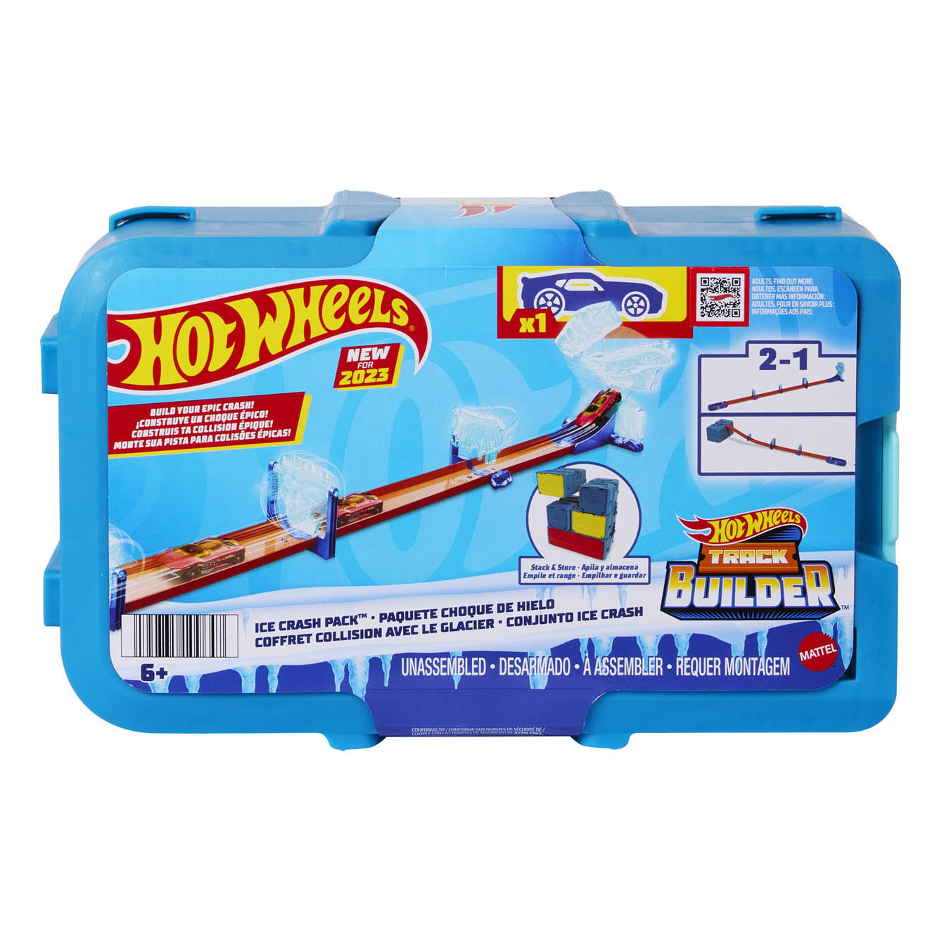 Hot Wheels Track Builder Icy Crash Set