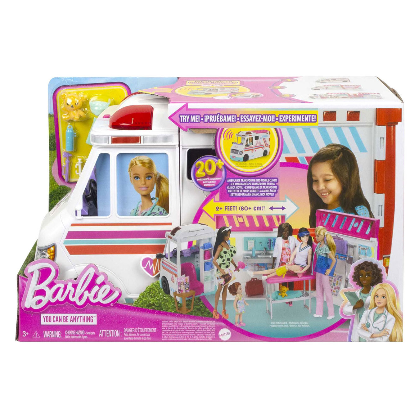 Barbie Ambulance Clinic Playset | Thimble