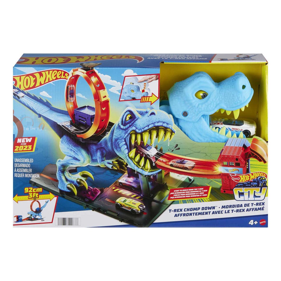 Pista t rex hot wheels new arrivals