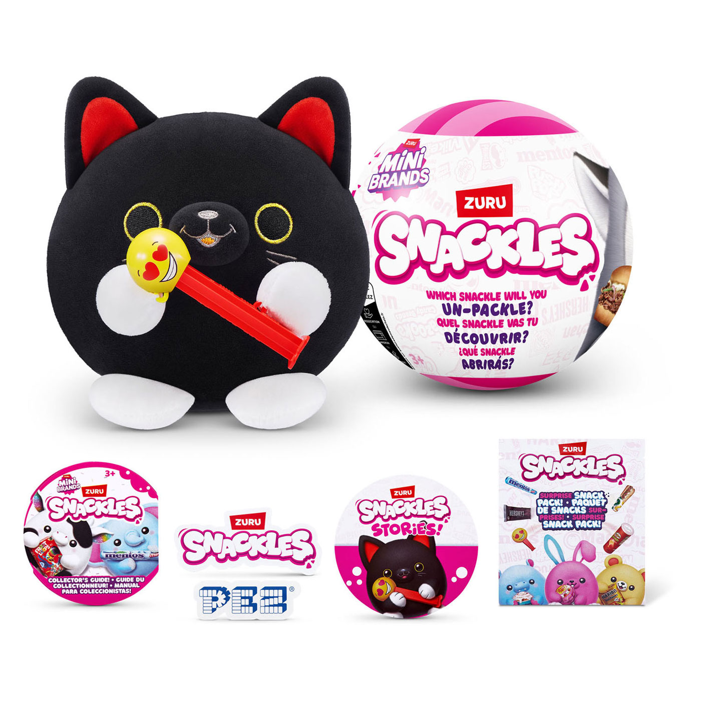 ZURU Snackles Plush Stuffed Toy Surprise Ball