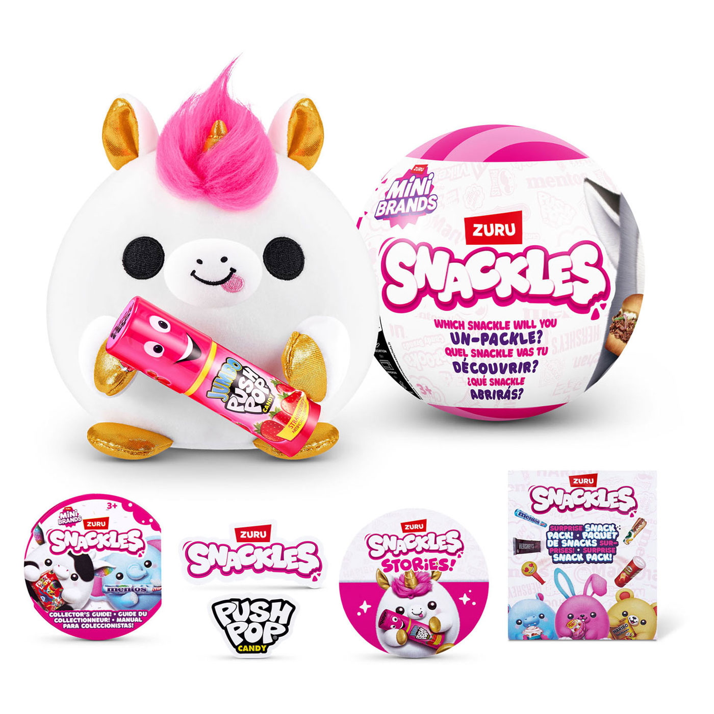 ZURU Snackles Plush Stuffed Toy Surprise Ball