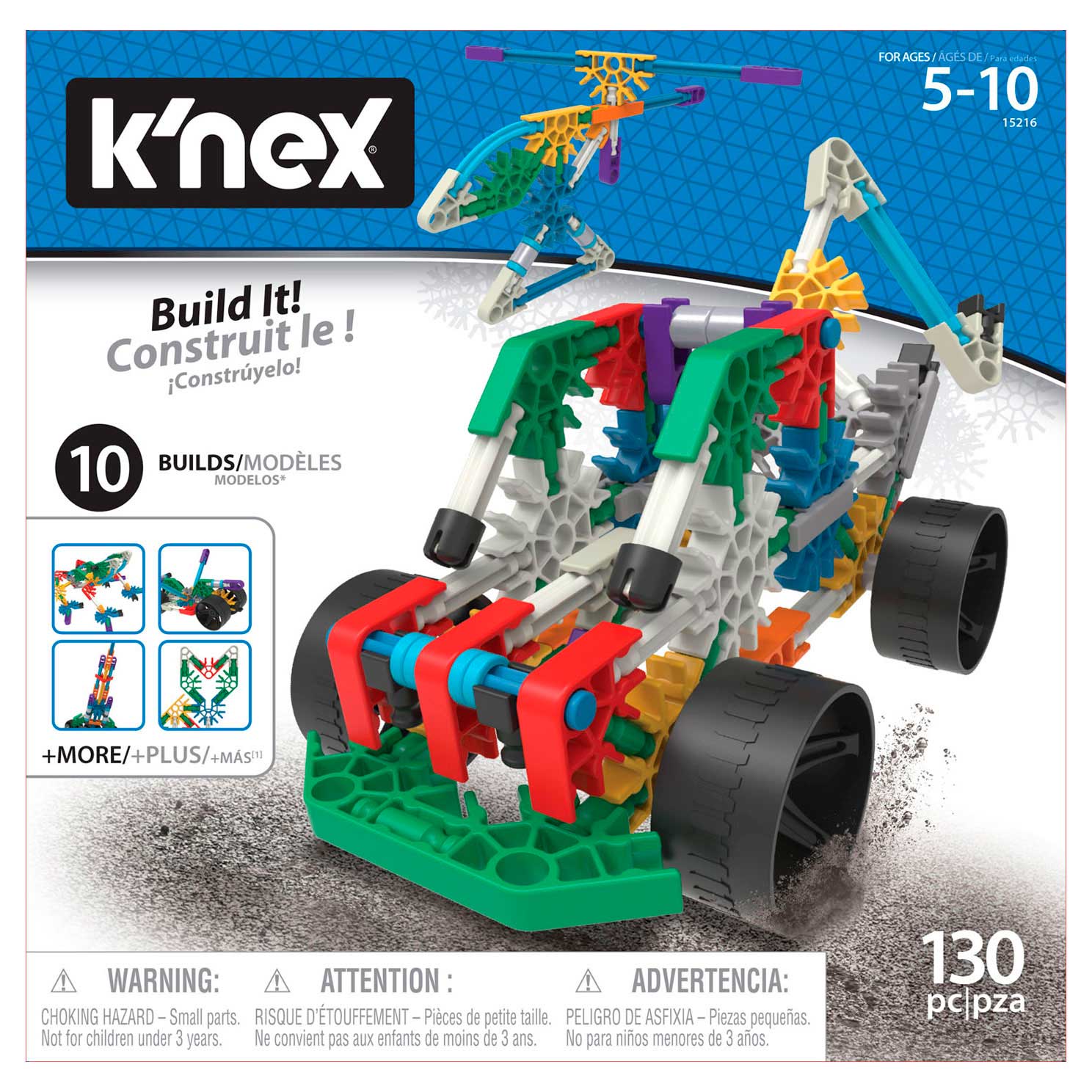 Overleven Harmonie Glimmend K'Nex Bouwset 10 Modellen, 130dlg. | Thimble Toys