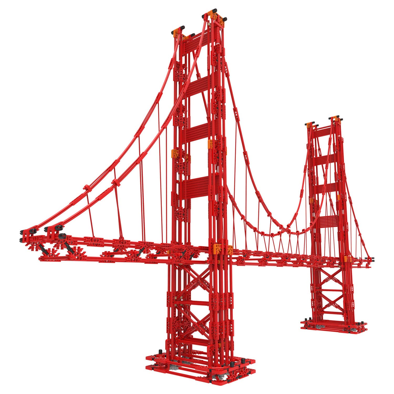 Exclusive New Collectible Building Set for Adults & Kids 9+ K'NEX Architecture: Golden Gate Bridge Over 3 Feet Long - 1,536 Pieces Build IT Big 