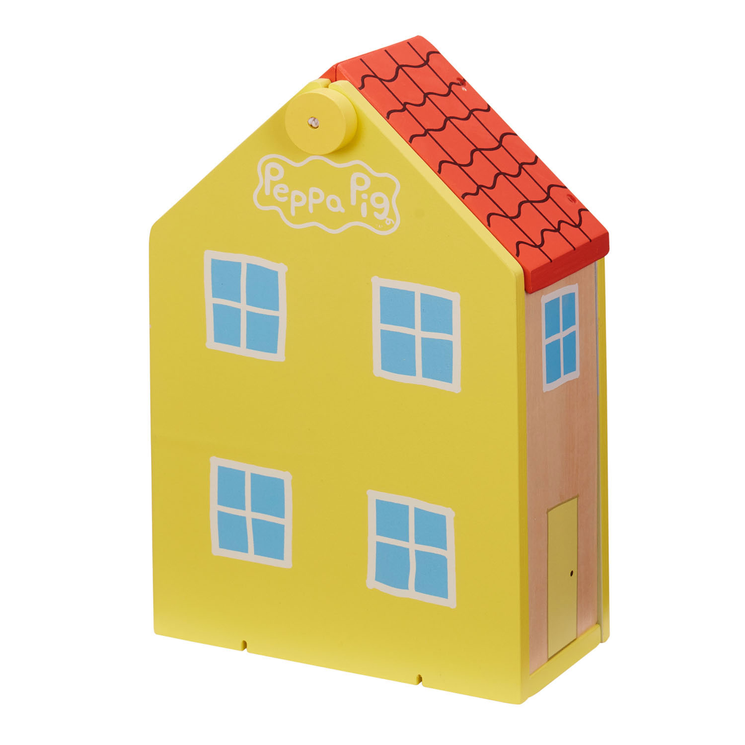Dollhouse Made From Various Wooden Characters Background, Peppa