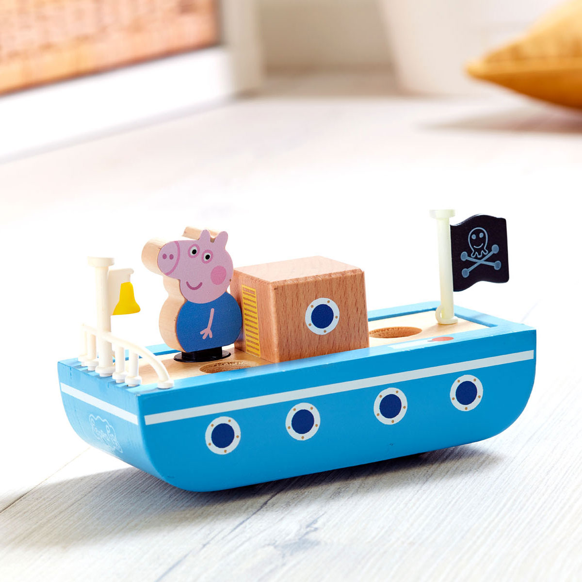 Peppa Pig Wooden Boat with Figure