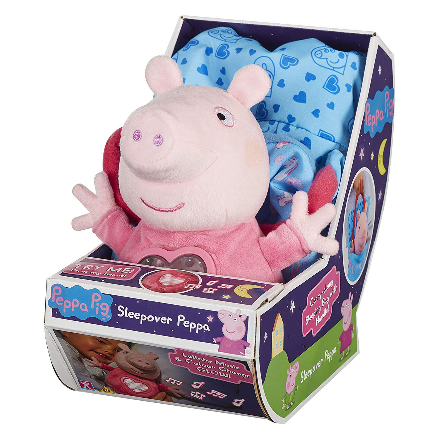Postcode lekken astronaut Peppa Pig Sleepover Knuffel met Nachtlicht | Thimble Toys