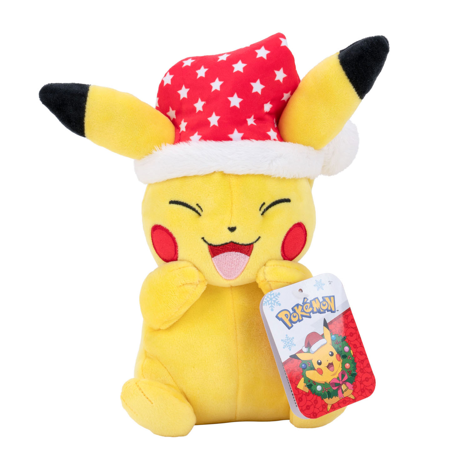 Beweging Pelgrim markeerstift Pokémon Pluchen Knuffel Kerstmuts Pikachu, 24cm | Thimble Toys