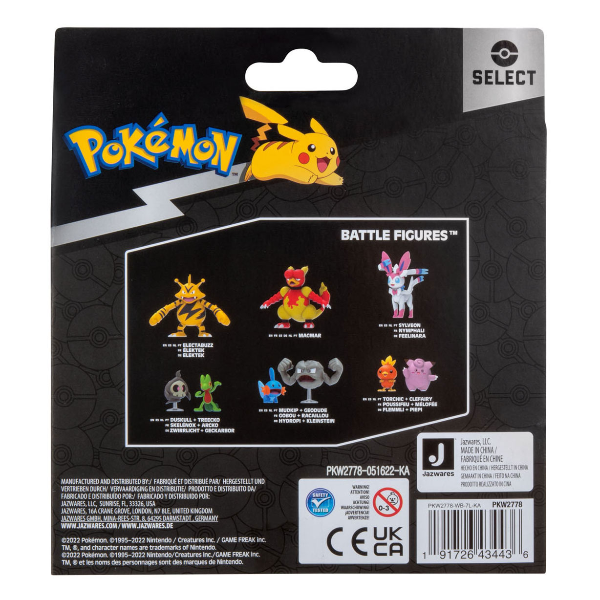 Pokemon Evolution Multi-Pack: PICHU, PIKACHU & RAICHU *Special Finish*  Figures!