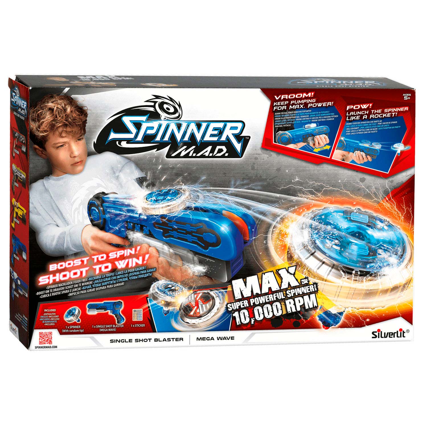 NEW Spinner M.A.D Unboxing and Playing Crazy Sound Games with 10K RPM