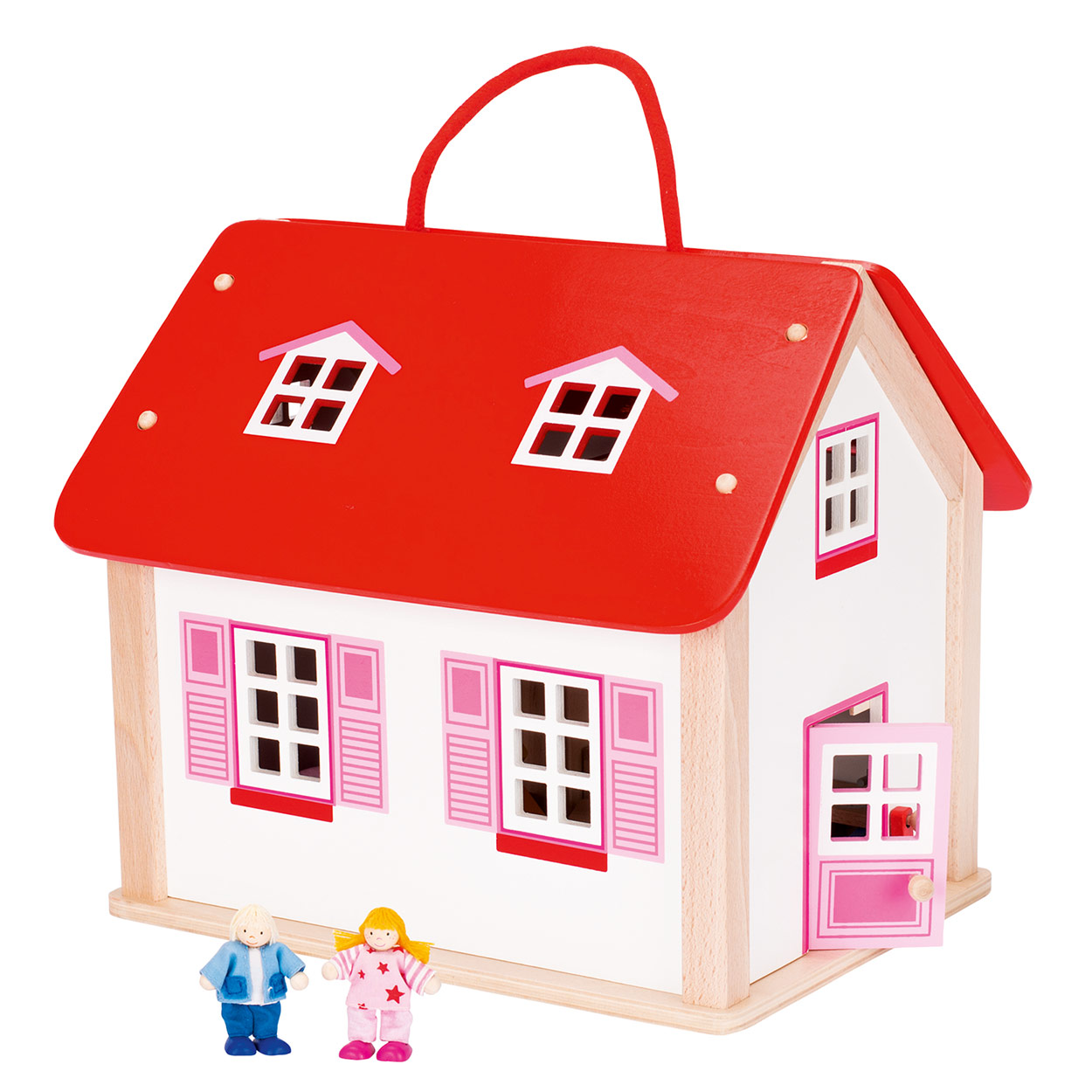 Trixie Wooden Dollhouse with Accessories