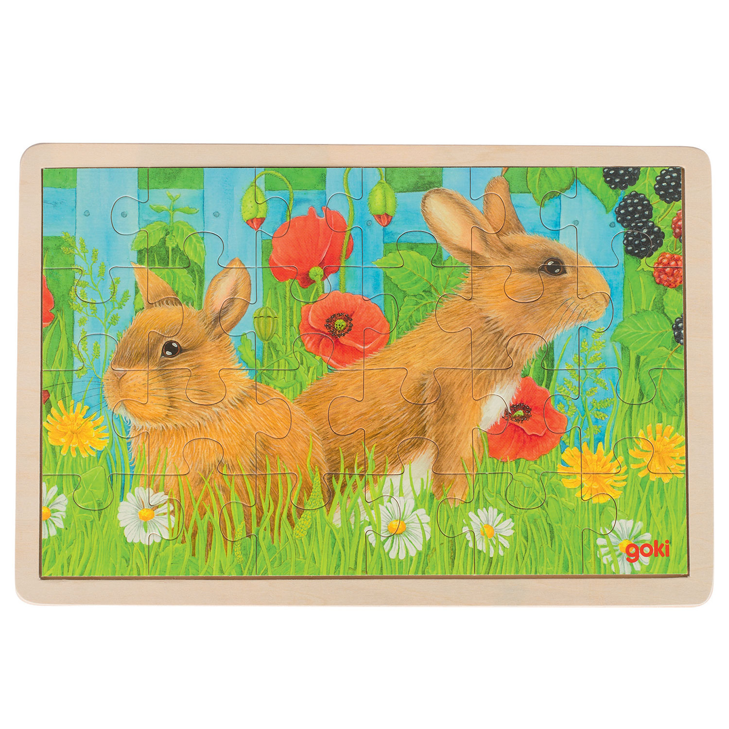 Puzzle Rabbits, 24 pcs. Thimble Toys