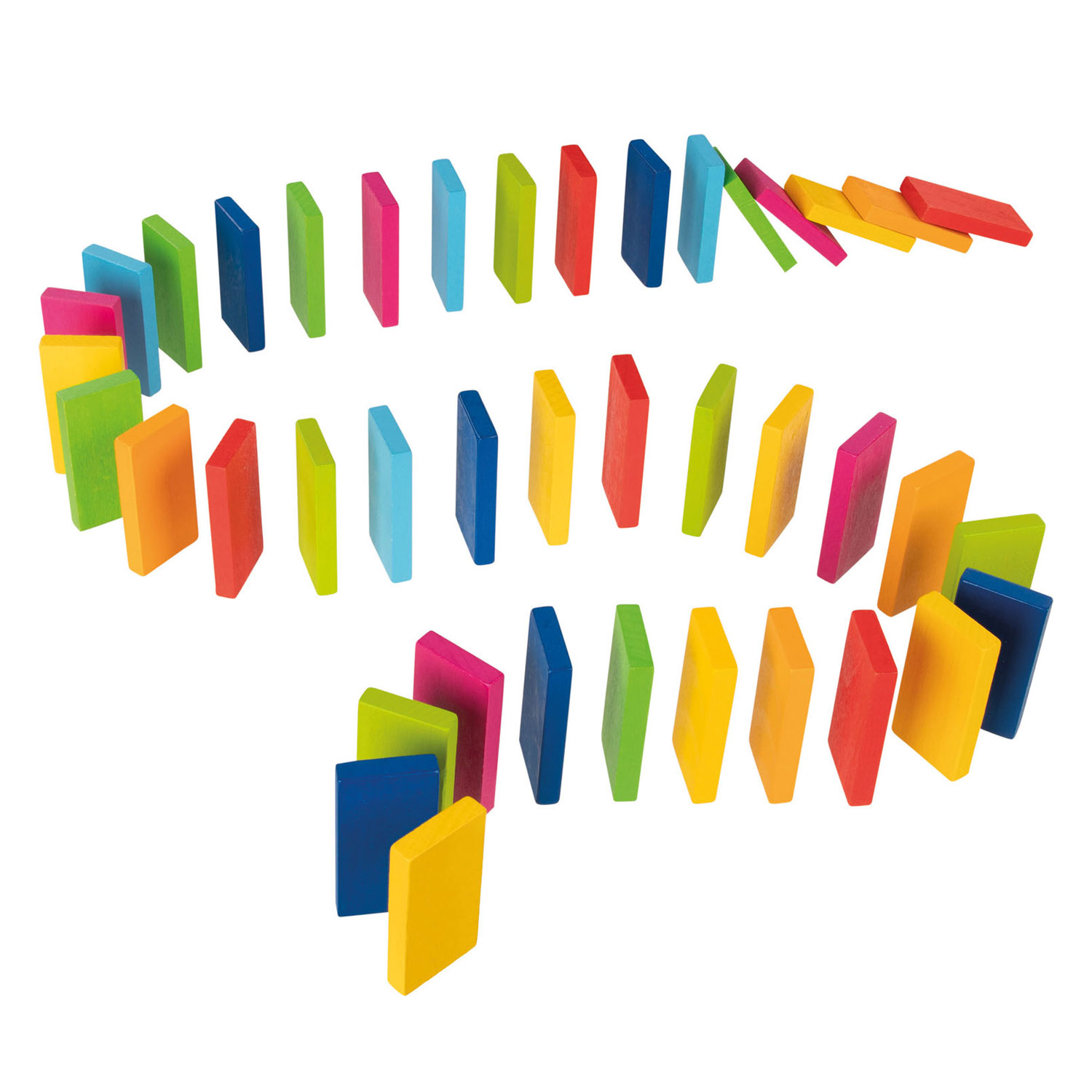 heel fijn mist Communicatie netwerk Goki Wooden Domino Rainbow, | Thimble Toys