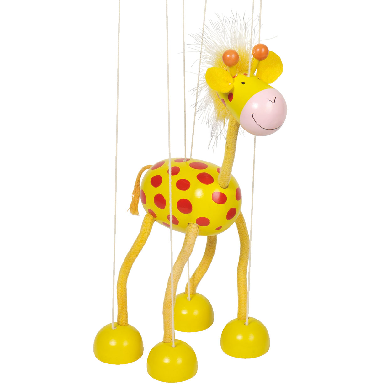 Tom Audreath caravan Telegraaf Goki Houten Marionette Giraffe | Thimble Toys