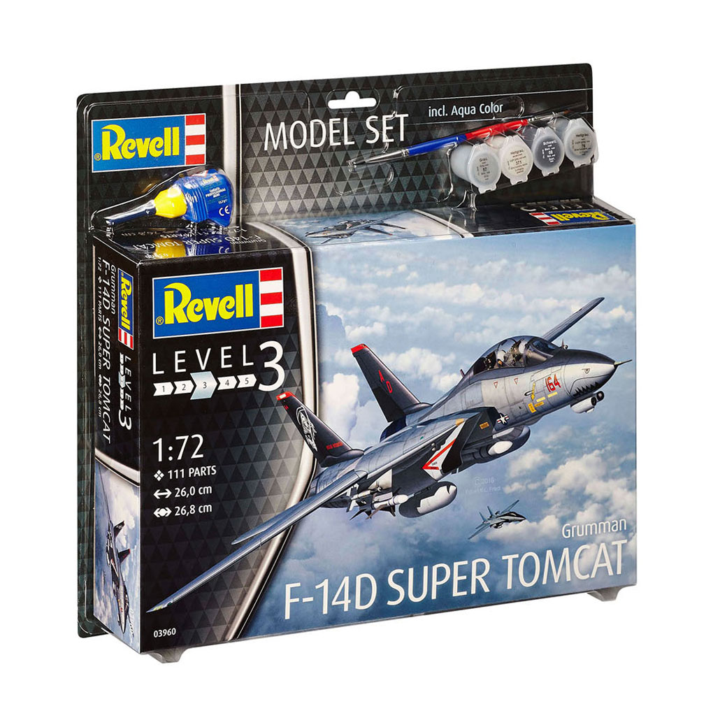 Notebook pasta Mail Revell Model Set Grumman F-14D Super Tomcat Vliegtuig | Thimble Toys