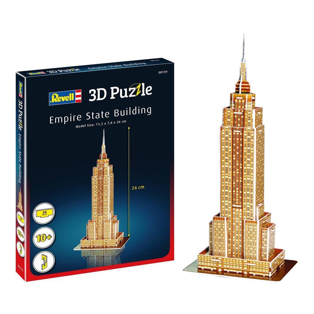 Revell 3D State Thimble Puzzle Building | - Empire Building Kit Toys