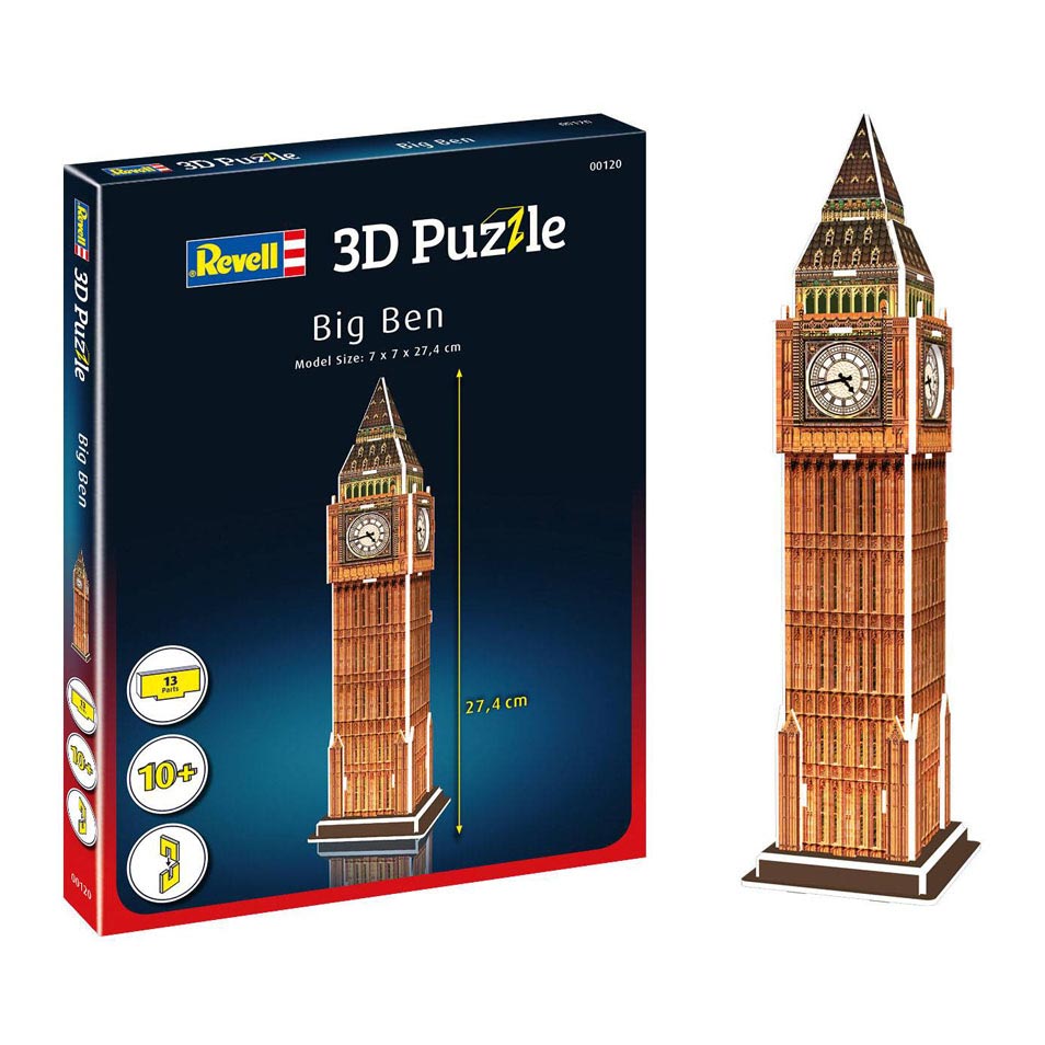 rem lassen wortel Revell 3D Puzzle Building Kit - Big Ben | Thimble Toys