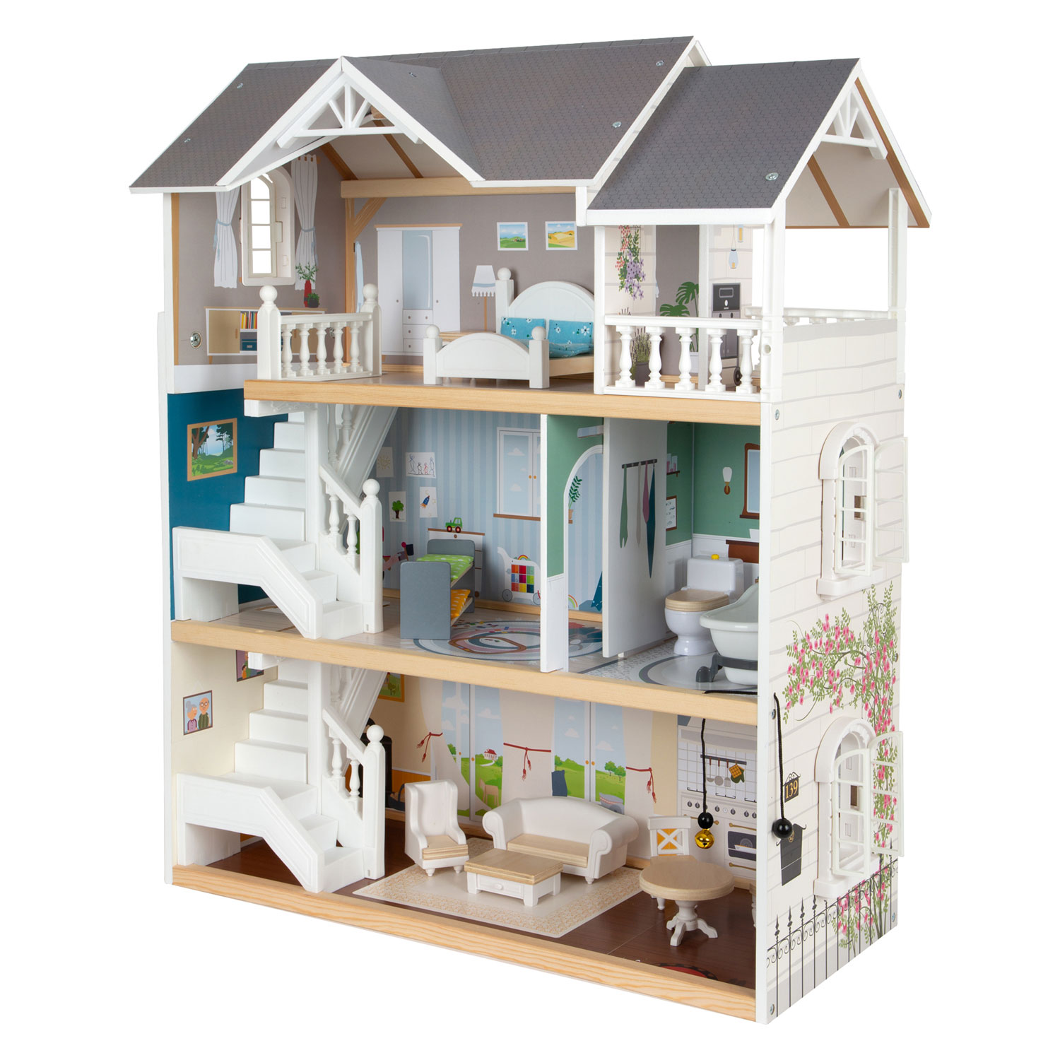 Acheter Small Foot - Maison de poupée Villa urbaine en bois avec  accessoires, 13dlg. en ligne?