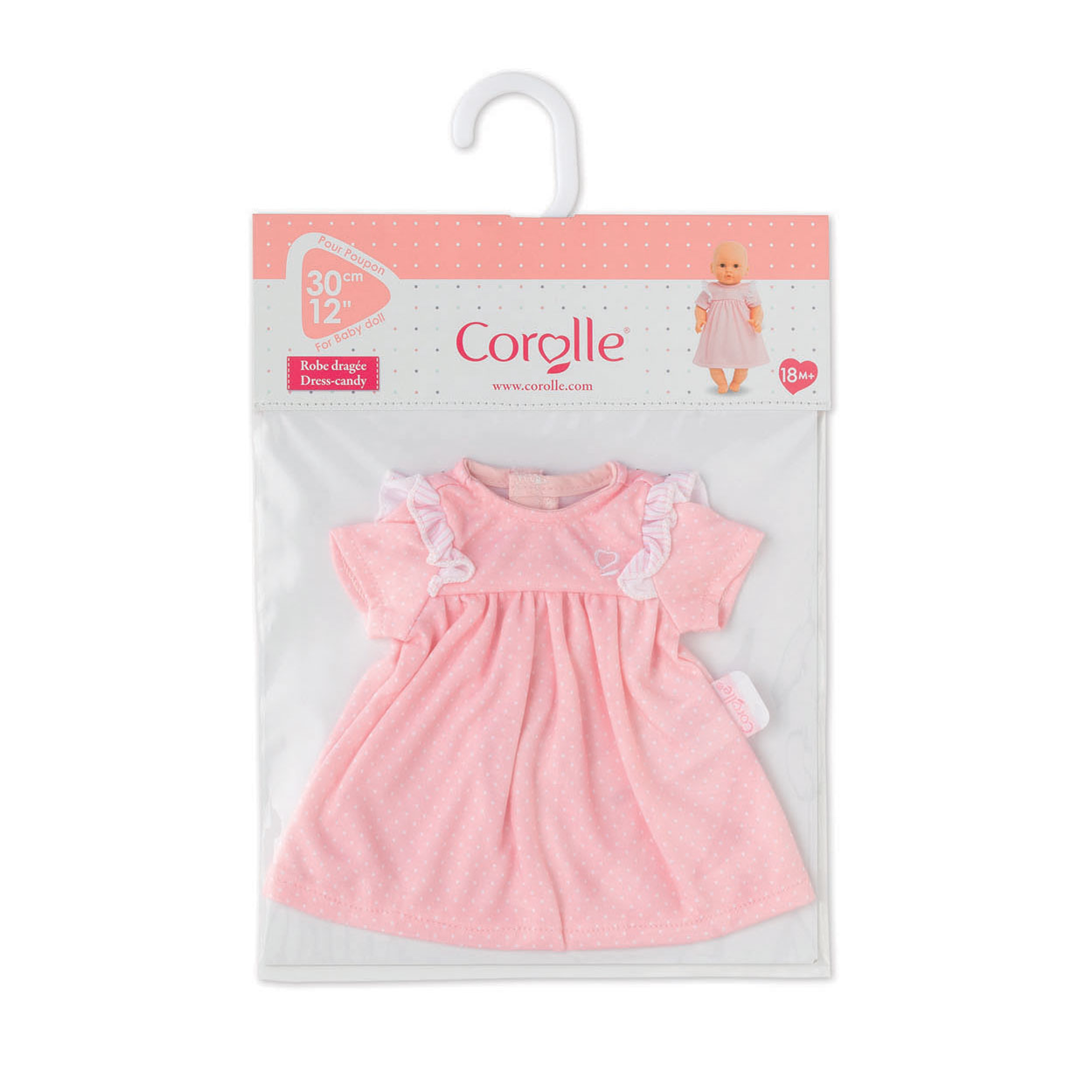 Corolle Mon Premier Poupon - Doll Dress Pink | Thimble Toys
