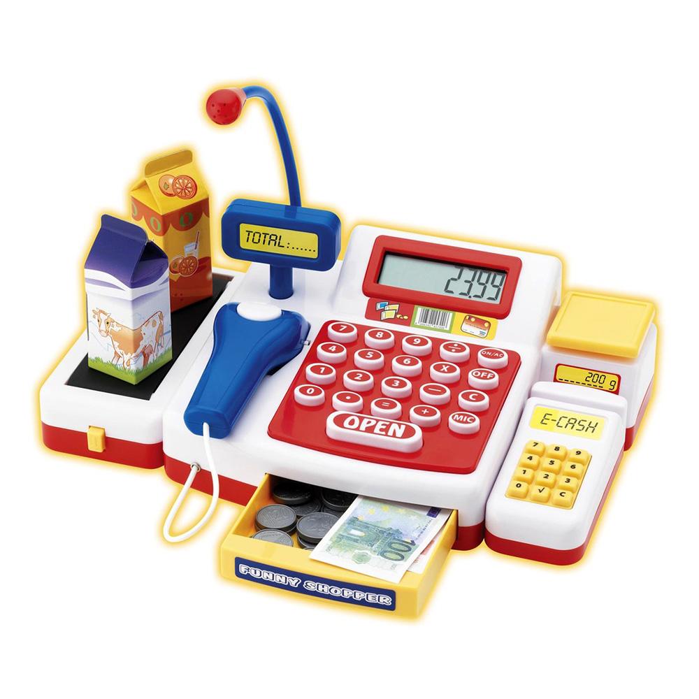 diep lied spade Toy Cash Register with Scanner | Thimble Toys